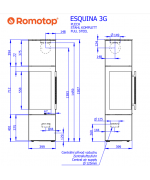 ROMOTOP ESQUINA 3G plech - akumulačné krbové kachle