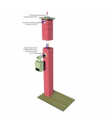 Ø200mm/Ø200mm Keramický komínový systém ENERGO KERAMIC CJ Blok