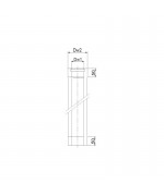 Rúra rovná ø80/125 mm nerez kondenz - 250 mm