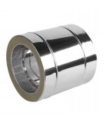 Rúra rovná ø130 mm nerez - 250 mm