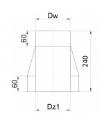 Komínové ústie ø120 mm nerez