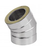 Koleno ø130 mm nerez - 30°