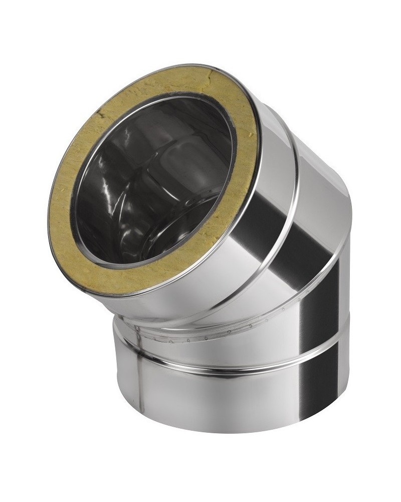 Koleno ø120 mm nerez - 45°