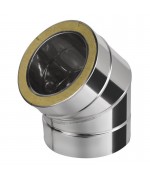 Koleno ø130 mm nerez - 45°