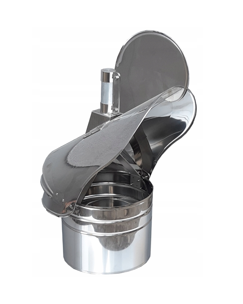 Komínová hlavica s ložiskom ø200 mm nerez