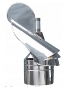 Komínová hlavica s ložiskom ø160 mm nerez