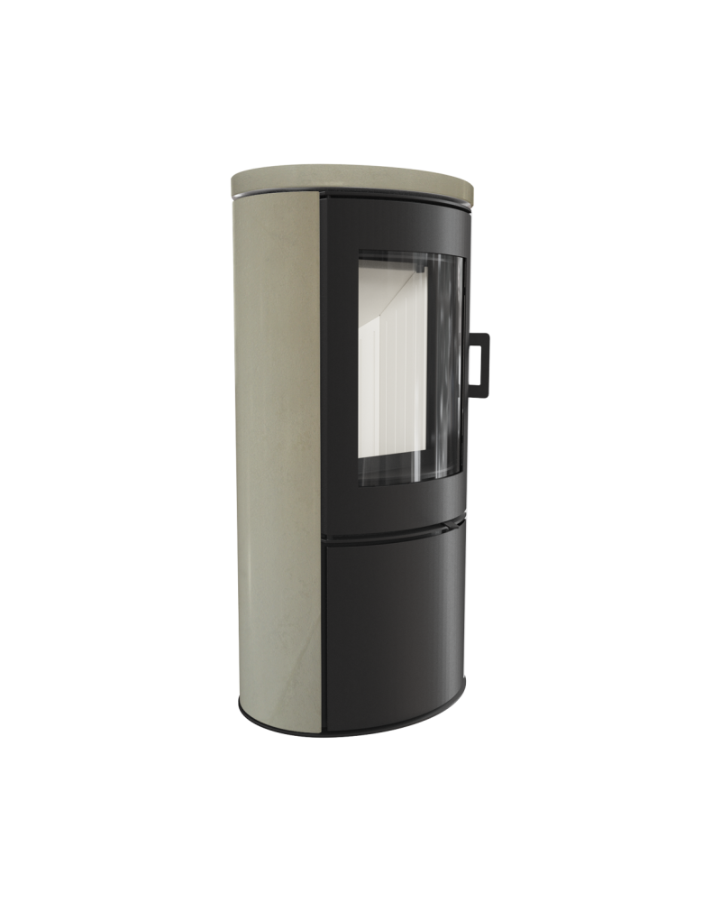 Kratki Koza AB S/DR betón krém - krbové kachle