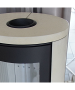 Kratki Koza AB S/DR betón krém - krbové kachle