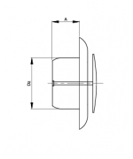Anemostat biely ø 150 mm