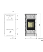 Krbové kachle Kratki - Blanka 8 - krémové kachle