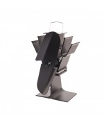 Ventilátor krbový dvojlopatkový čierny