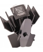 Ventilátor krbový dvojlopatkový čierny