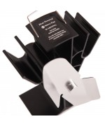 Ventilátor krbový dvojlopatkový strieborný