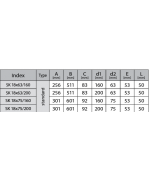 Rozdeľovací box s 18 vývodmi 18x63 mm/160 mm