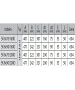 Rozdeľovací box s 8 vývodmi priamy 8×75 mm/160 mm