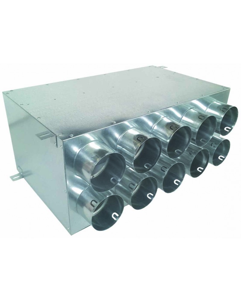 Rozdeľovací box s 10 vývodmi priamy 10×75 mm/160 mm