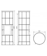 Norsk Kleber BABINA+ 5 - mastencová pec