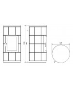 Norsk Kleber BABINA+ 110 - mastencová pec