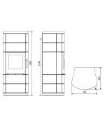 Norsk Kleber MARCELLO 100 - mastencová pec