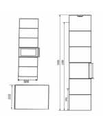 Norsk Kleber DOMINO 2+2 - mastencová pec