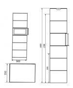 Norsk Kleber DOMINO 2+2 - mastencová pec