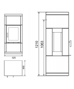Norsk Kleber Kube 3 - mastencová pec