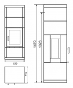 Norsk Kleber Kube 3 - mastencová pec