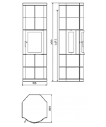 Norsk Kleber Merethe 110 - mastencová pec