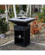 Kratki QUADRUM VERTICAL - ohnisko s grilom