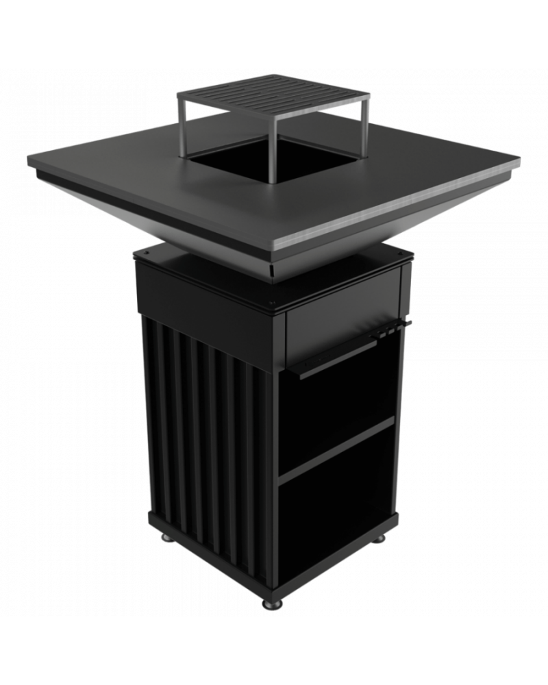 Kratki QUADRUM VERTICAL - ohnisko s grilom