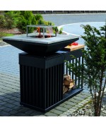 Kratki QUADRUM HORIZONTAL - ohnisko s grilom