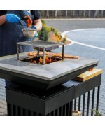 Kratki QUADRUM HORIZONTAL - ohnisko s grilom