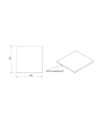 Drevená polica do grilu QUADRUM