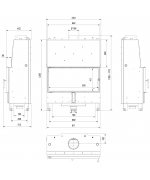 Teplovodná kozubová vložka Kratki - LUCY 20 