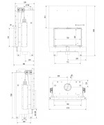 Kratki MBO 15 s dochladzovacou špirálou - krbová vložka s teplovodným výmenníkom a výsuvnými dvierkami