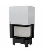 Kratki VN 700/480 pravé presklenie s výsuvným otváraním dvierok - krbová vložka rohová