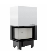 Kratki VN 700/480 ľavé presklenie s výsuvným otváraním dvierok - krbová vložka rohová