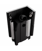 Kratki VN 810/410 ľavé presklenie s výsuvným otváraním dvierok - krbová vložka rohová