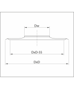 Komínová doska kratka 220 mm nerez