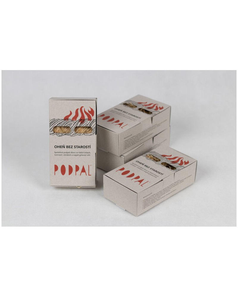 Drevitý podpaľovac - PODPAL KRABIČKA 22ks