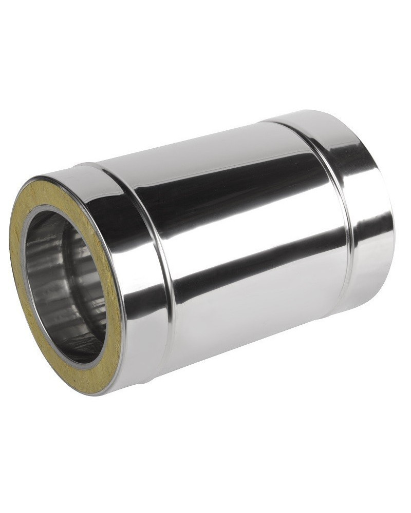 Rúra rovná ø120 mm nerez - 330 mm