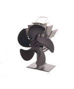 Ventilátor krbový päťlopatkový čierny