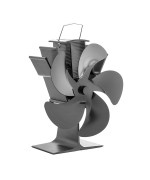 Ventilátor krbový päťlopatkový čierny