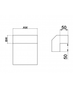 Koleno kanal zem/strop