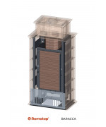 Romotop BARACCA 10 - kachľový krb