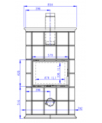Romotop BARACCA 10 - kachľový krb