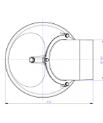 ROMOTOP - OTOČNÁ KOPULA S KOLENOM 180