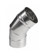 Koleno ø80/90° regulovateľné, nerez