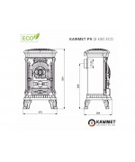 Kawmet P9 (8kW) ECO - liatinové kachle