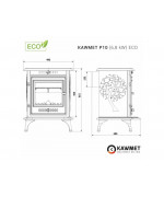 Kawmet P10 (6,8kW) ECO - liatinové kachle